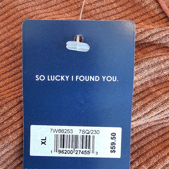 Lucky Brand NWT XL Tank Camisole Cotton Coral - Picture 10 of 10